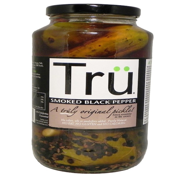 Encurtidos Tru Pickles con Pimienta Negra Ahumada en frasco de 24 oz - 3701