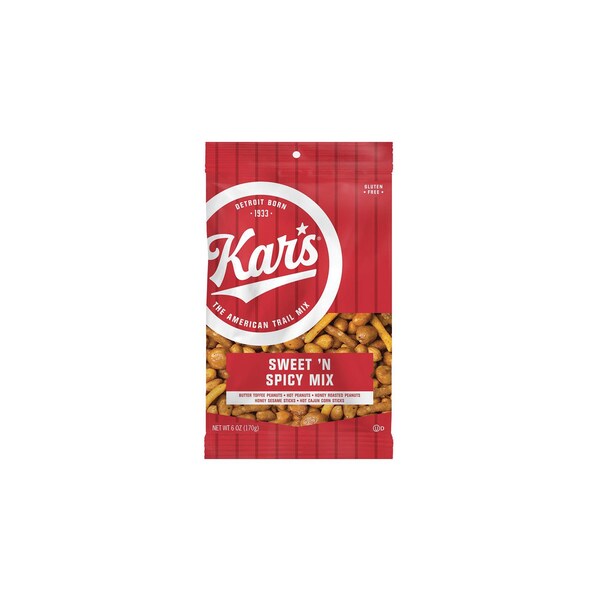 Kars Kars Combinación Dulce y Picante de Cosecha Fresca Mix Snack Mix Bolsa de 6 oz - 8624
