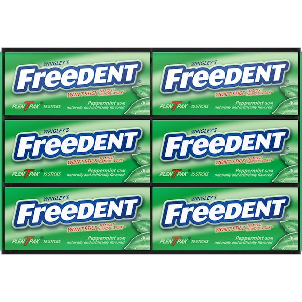 Freedent Freedent Chicle de Menta 15 piezas, Paquete de 360 - 259658