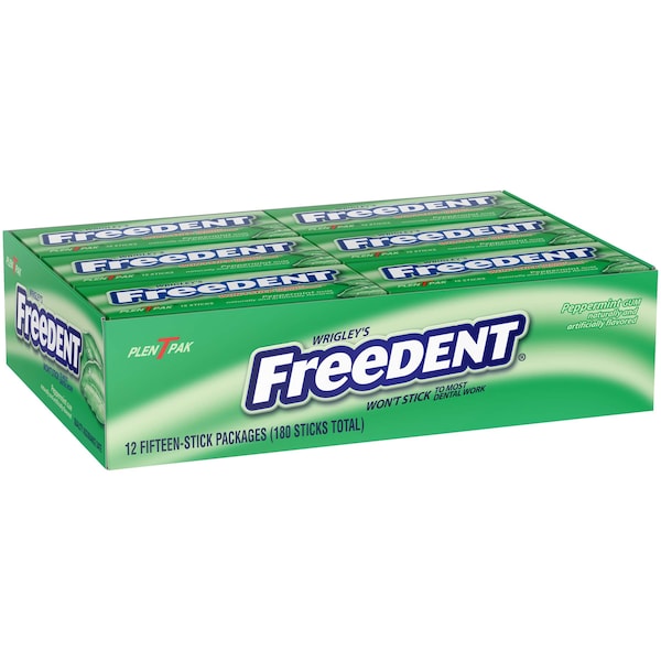 Freedent Freedent Chicle de Menta 15 piezas, Paquete de 360 - 259658