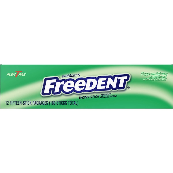 Freedent Freedent Chicle de Menta 15 piezas, Paquete de 360 - 259658