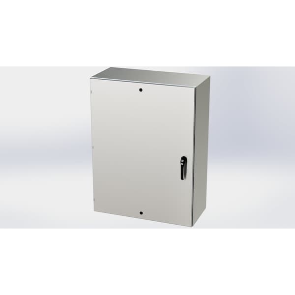 Saginaw Control & Engineering 304 Stainless Steel Electrical Enclosures, 48 in H, 16 in D, 36 in W, NEMA 3R, 4, 4X, 12, 13 - SCE-48EL3616SSLPPL