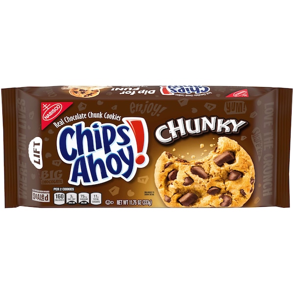 ¡Galletas Chips Ahoy! Galletas con trozos de chocolate Chips Ahoy Chunky de Nabisco 11.75 oz., Paquete de 12 - 03221