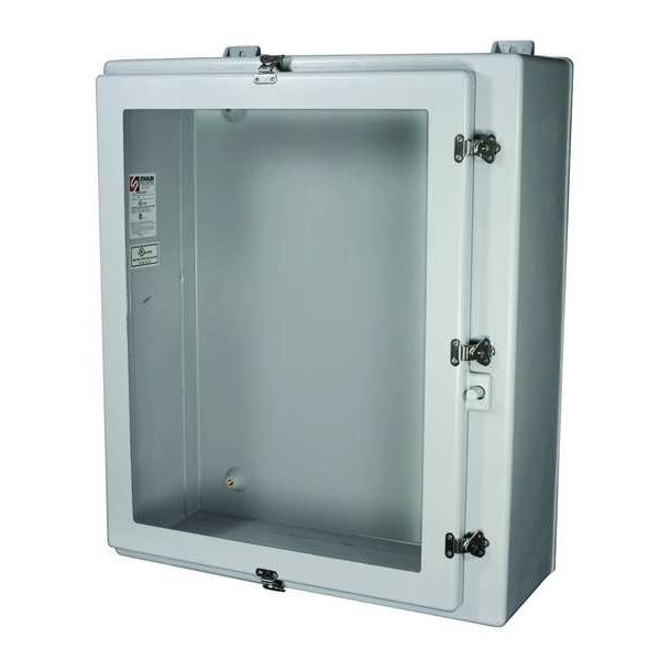 Wiegmann Fiberglass Electrical Enclosures, 36.31 in H, 13.36 in D, 30 in W, NEMA 4X, 12, Hinged - HW-N4X363012CHW