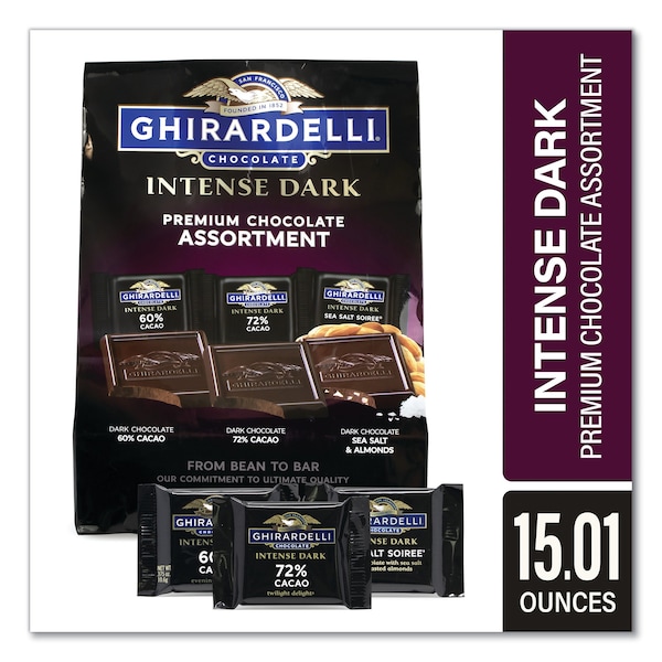 Colección Premium de Chocolate Intenso Ghirardelli, 15.01 oz Bolsa - 31534