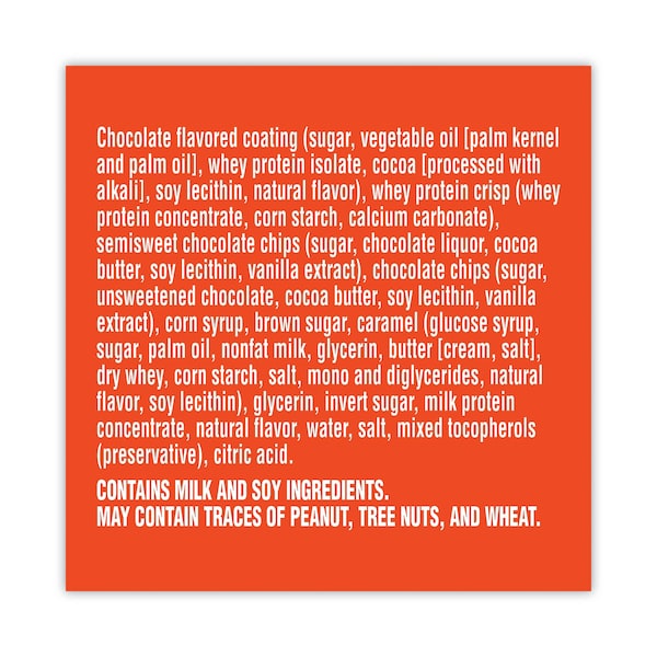 Barra de proteína de suero de leche con chispas de chocolate Gatorade Recover, 28 oz, paquete de 12, 12 unidades - 10432