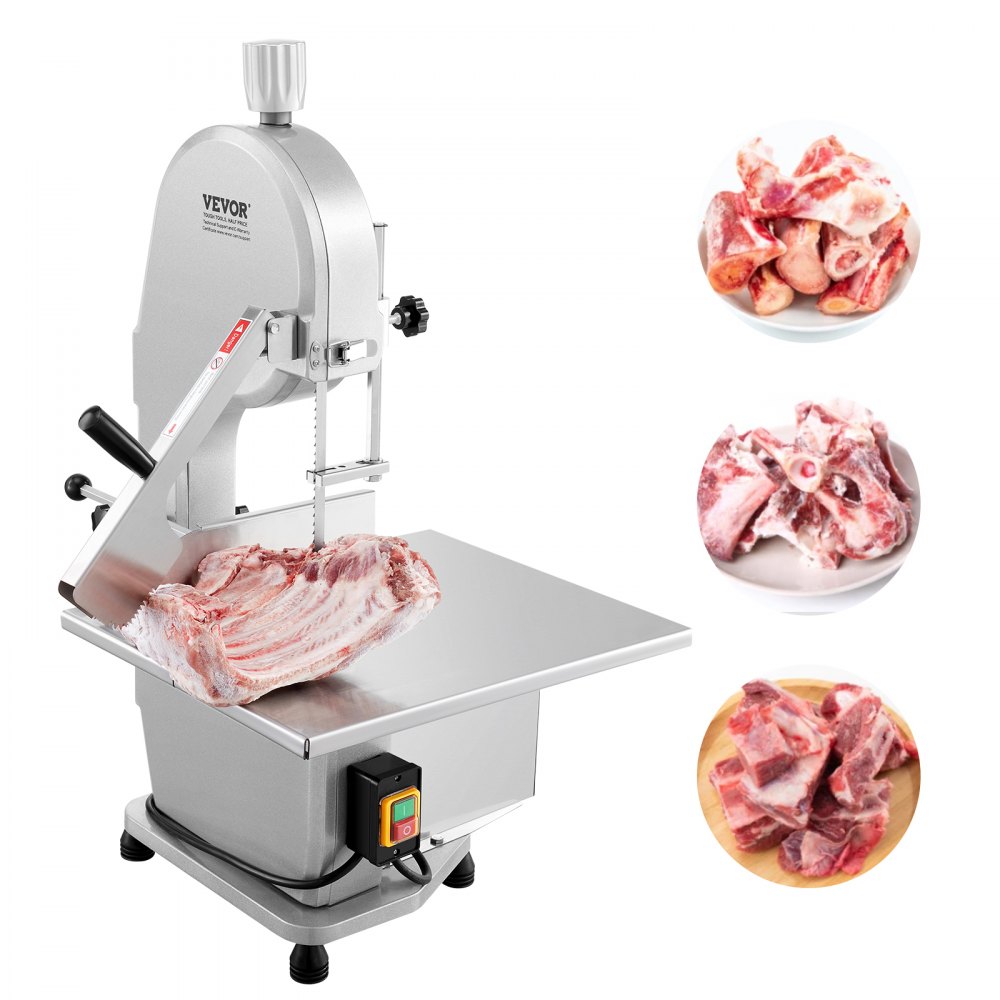 VEVOR 1800W Commercial Electric Meat Bandsaw Stainless Steel Bone Sawing Machine - TMSJGJ2200WLQU3B4V1