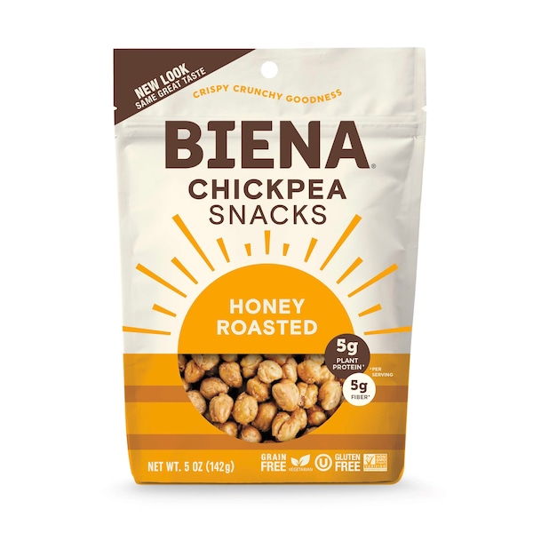 Aperitivos Biena Biena Garbanzos Tostados con Miel 5 oz., Paquete de 8 - 857597003484