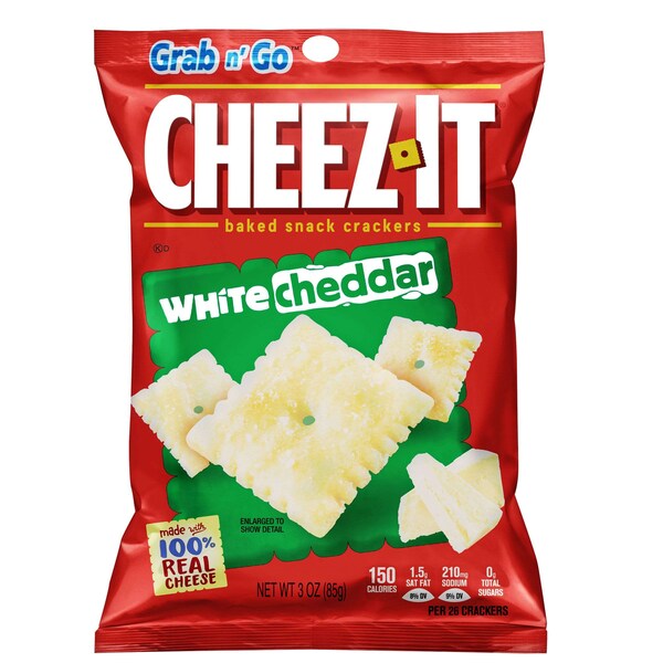 Cheez-It Sunshine Galleta de Queso Cheddar Blanco 3 oz. Bolsa, PK36 - 2410031532