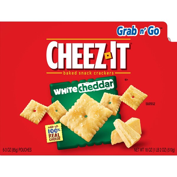 Cheez-It Sunshine Galleta de Queso Cheddar Blanco 3 oz. Bolsa, PK36 - 2410031532