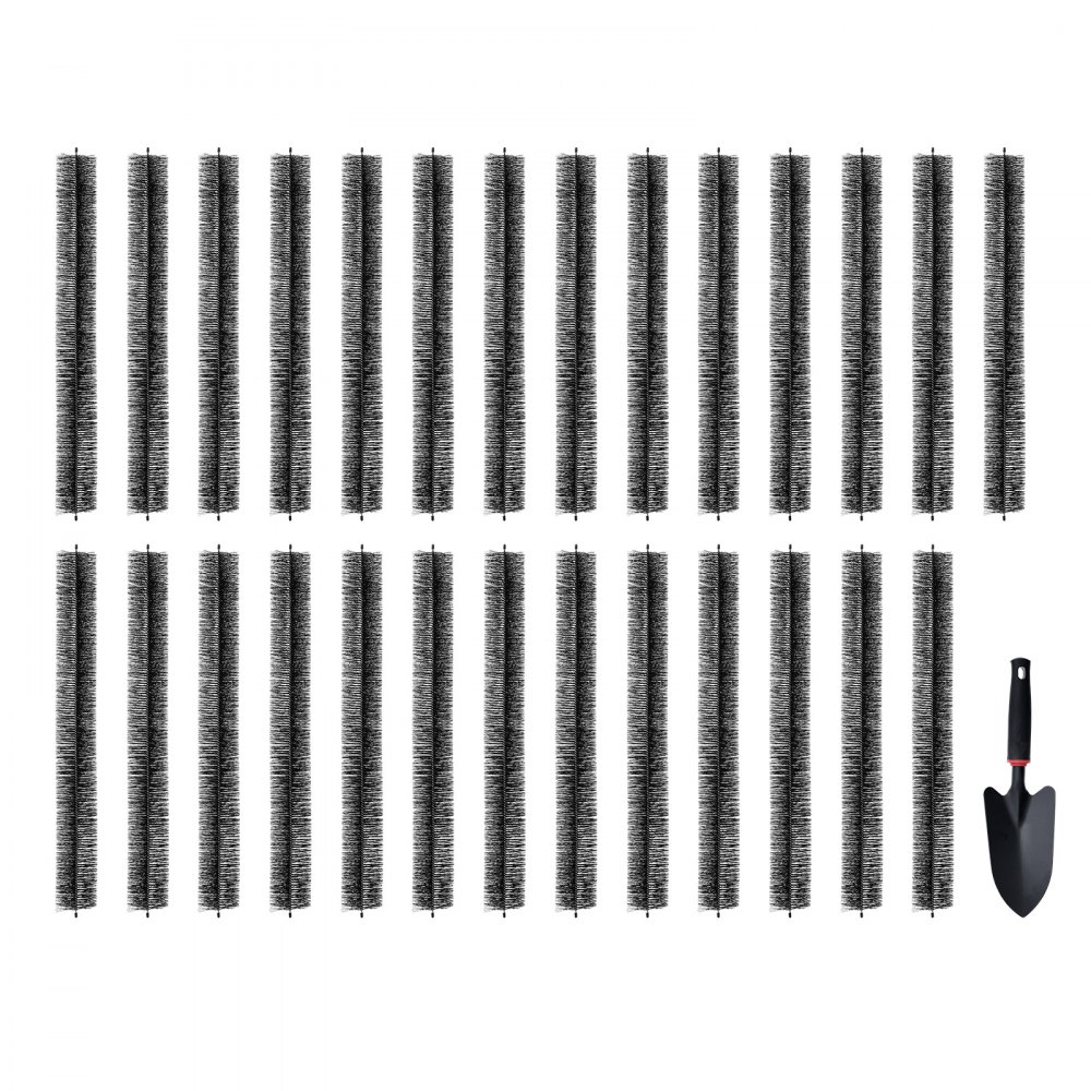 VEVOR Gutter Brush, 80 Feet Total Length 4.33 inch Diameter Gutter Cleaning Tools, Ground-Level Gutter Brush Leaf Guard for 5 Inch Gutters, Easily Clear roof Leaves and Debris, 27 Pack - TGMS433INCH2JB7U1V0