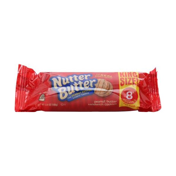Galletas Nutterbutter de tamaño King Size de Nabisco, 8 galletas, PK20 - 05088