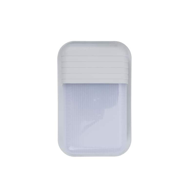 Lámpara de pared bulkhead LED integrada para exteriores LUTEC Coastal Coronado White - 6381703331