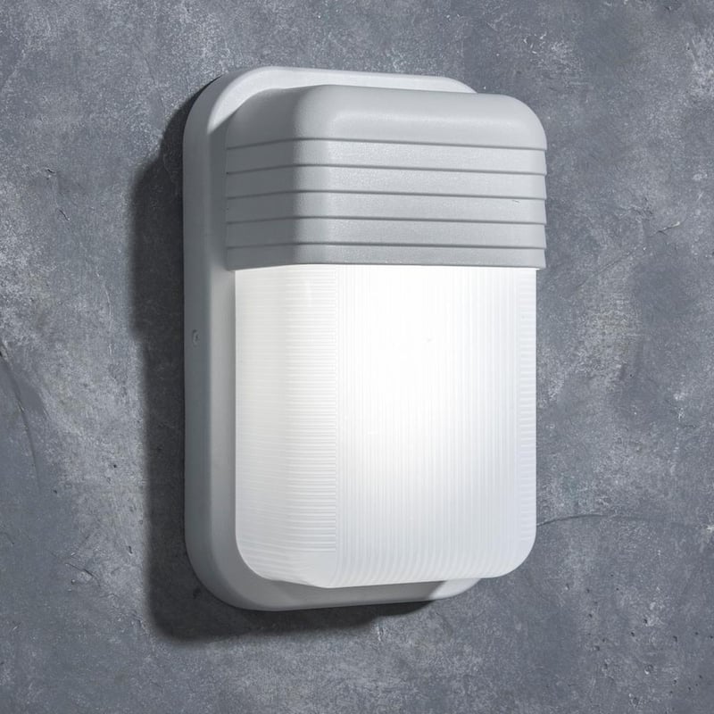 Lámpara de pared bulkhead LED integrada para exteriores LUTEC Coastal Coronado White - 6381703331