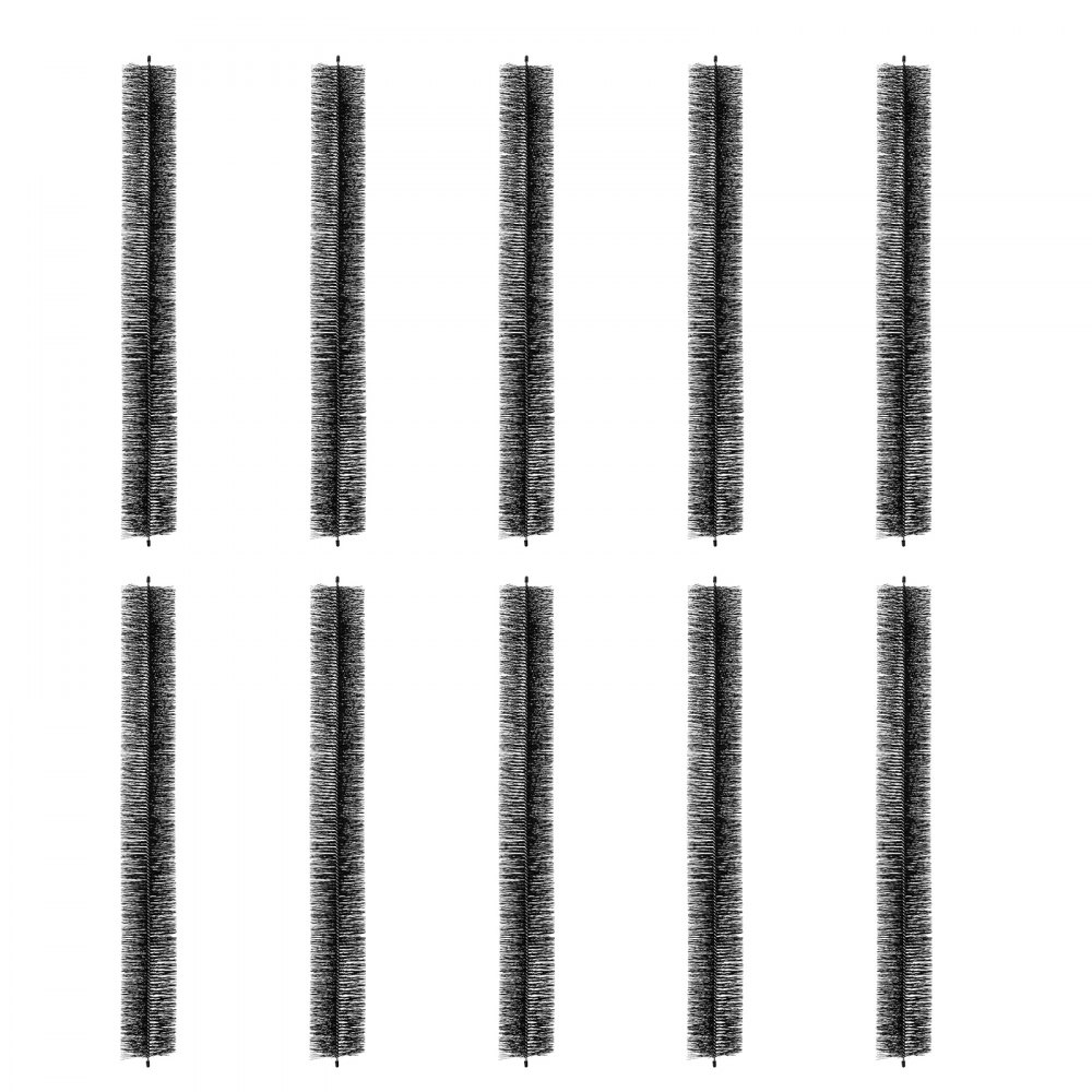 VEVOR Gutter Brush, 30 Feet Total Length 4.33 inch Diameter Gutter Cleaning Tools, Ground-Level Gutter Brush Leaf Guard for 5 Inch Gutters, Easily Clear roof Leaves and Debris, 10 Pack - TGMS433INCH1BG08BV0