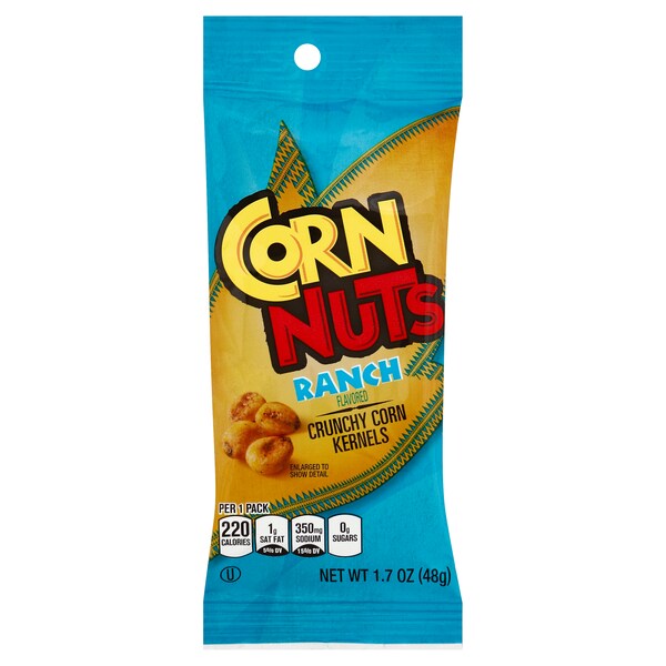 Maíz frito con sabor a Rancho Cornnuts Botana 1.7 oz. Bolsa, PK216 - 00071159020195