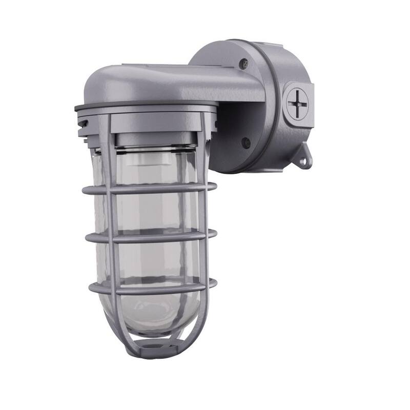 Luminaria de Pared Sencilla para Exterior con Vapor de Utilidad Incandescente de 150W de Lithonia Lighting - VW150I M12