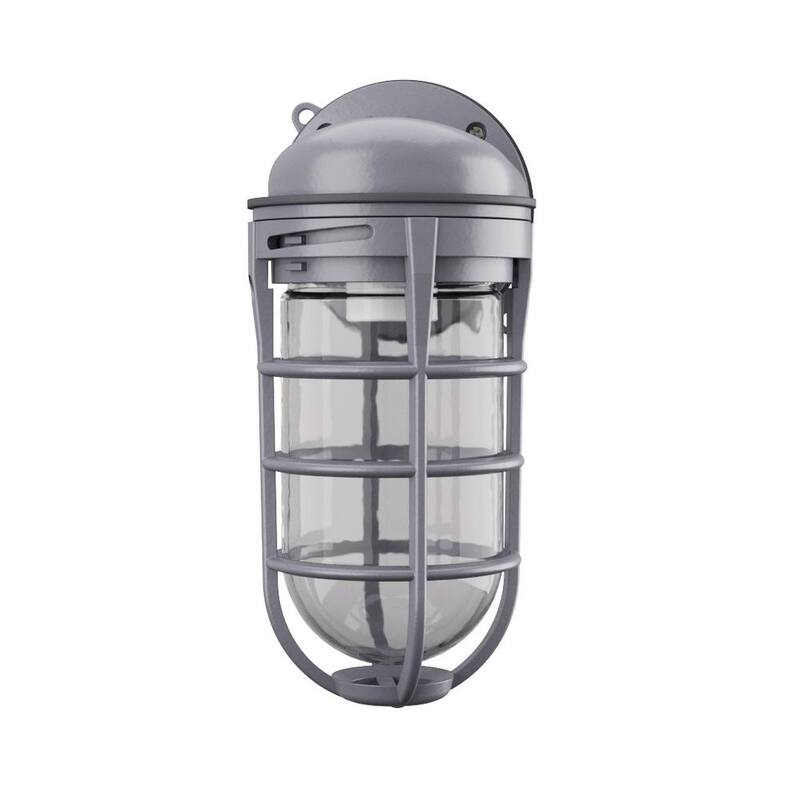 Luminaria de Pared Sencilla para Exterior con Vapor de Utilidad Incandescente de 150W de Lithonia Lighting - VW150I M12