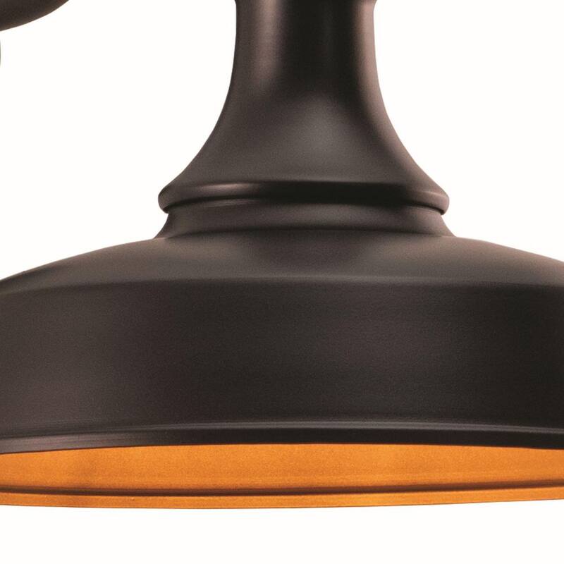 Luz de aplique para pared exterior de granero de granja NORTH AVENUE Timber Ridge Bronze con sensor de movimiento, crepúsculo a amanecer y diseño oscuro del cielo - NA0124