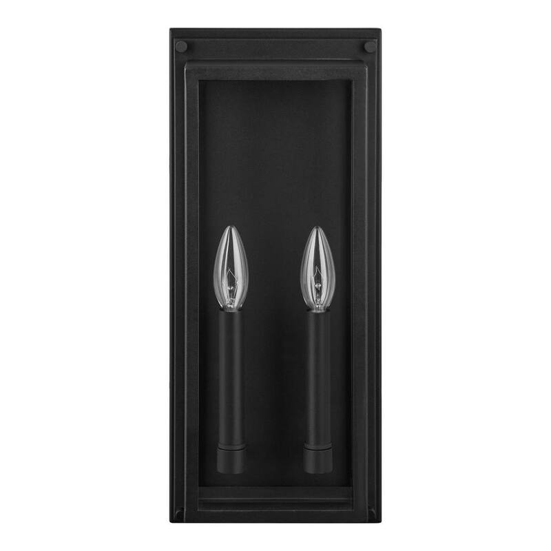 Hampton Bay Bradford 18 in. 2-Light Black Outdoor Wall Light Fixture with Clear Glass - BAL-762

Luminaria de pared exterior Hampton Bay Bradford de 18 pulgadas con 2 luces en color negro y vidrio transparente - BAL-762