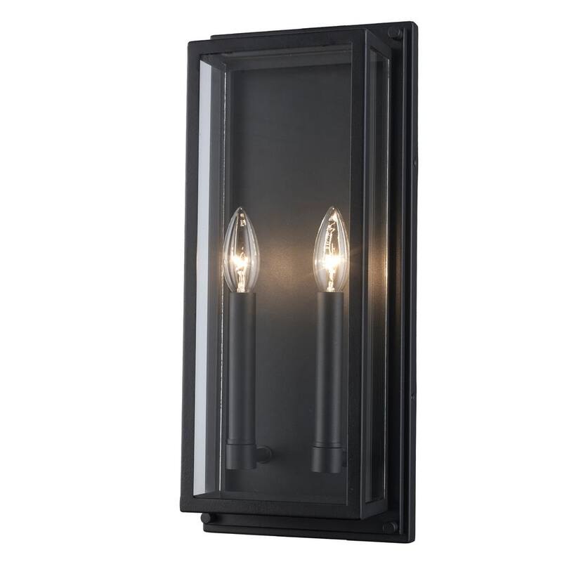 Hampton Bay Bradford 18 in. 2-Light Black Outdoor Wall Light Fixture with Clear Glass - BAL-762

Luminaria de pared exterior Hampton Bay Bradford de 18 pulgadas con 2 luces en color negro y vidrio transparente - BAL-762