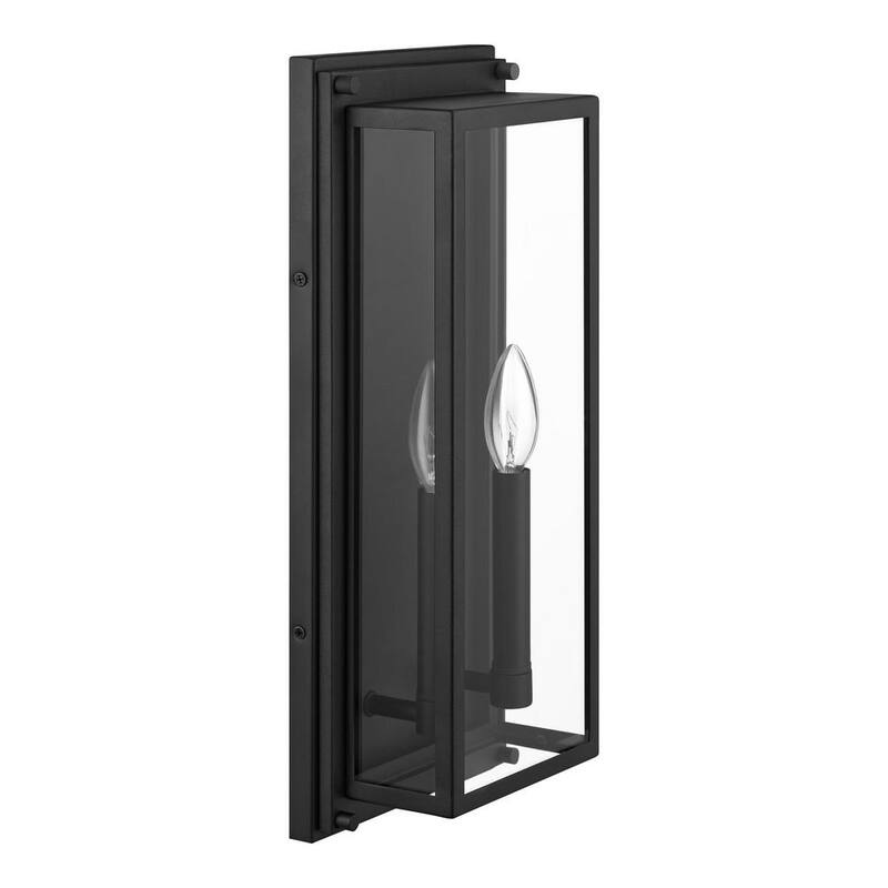 Hampton Bay Bradford 18 in. 2-Light Black Outdoor Wall Light Fixture with Clear Glass - BAL-762

Luminaria de pared exterior Hampton Bay Bradford de 18 pulgadas con 2 luces en color negro y vidrio transparente - BAL-762
