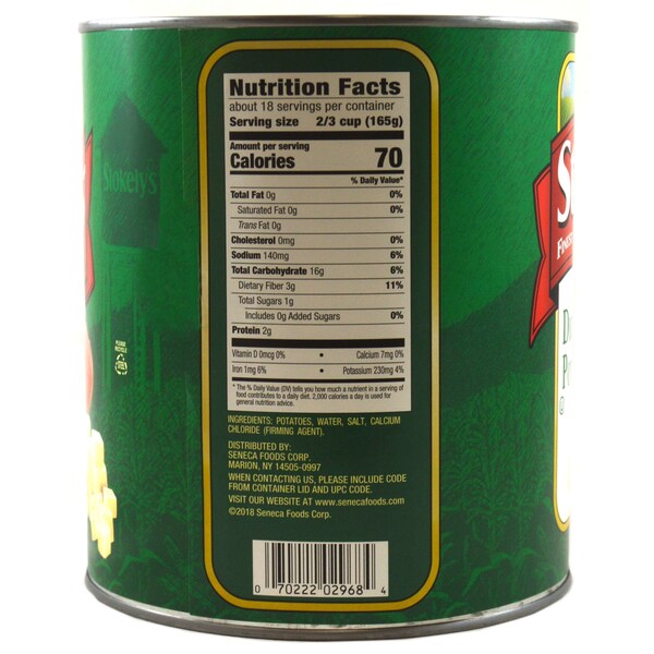 Papa picada Stokely Stokely 102 oz., paquete de 6 - F007022292968