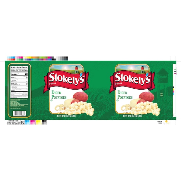Papa picada Stokely Stokely 102 oz., paquete de 6 - F007022292968