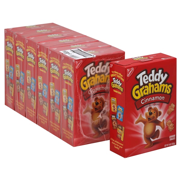 Teddy Grahams Nabisco Galletas de Canela Teddy Grahams 10 oz., paquete de 6 - 04559