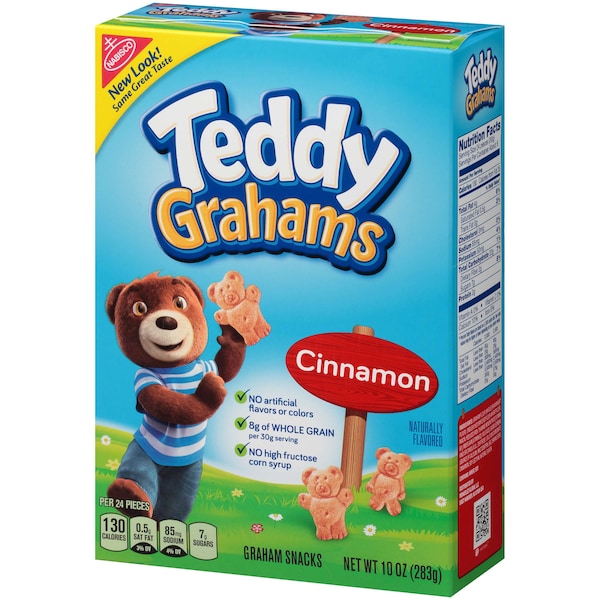 Teddy Grahams Nabisco Galletas de Canela Teddy Grahams 10 oz., paquete de 6 - 04559