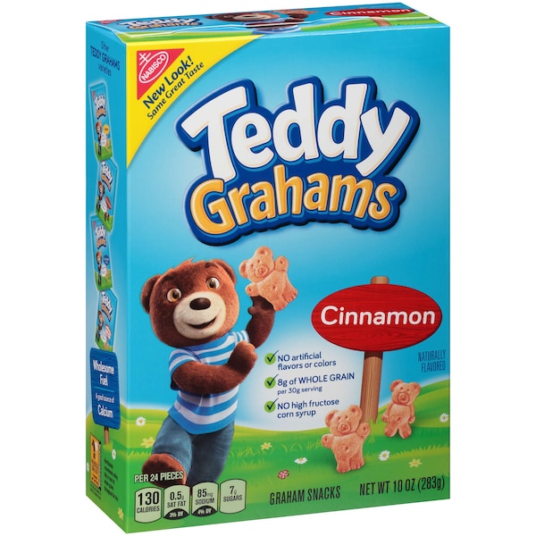 Teddy Grahams Nabisco Galletas de Canela Teddy Grahams 10 oz., paquete de 6 - 04559