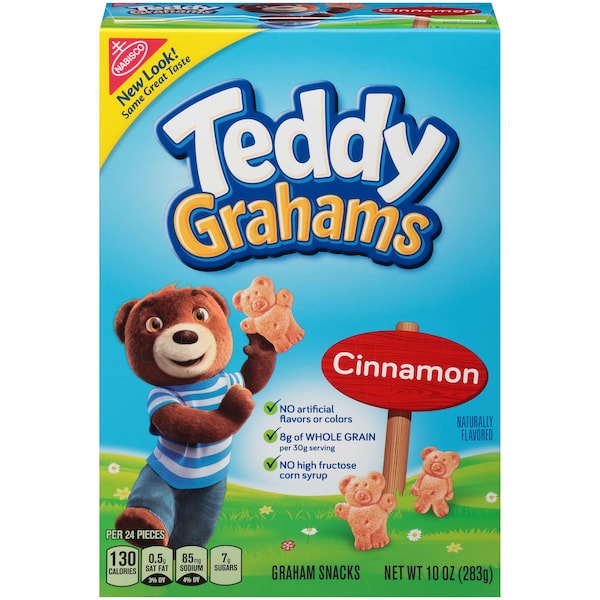 Teddy Grahams Nabisco Galletas de Canela Teddy Grahams 10 oz., paquete de 6 - 04559
