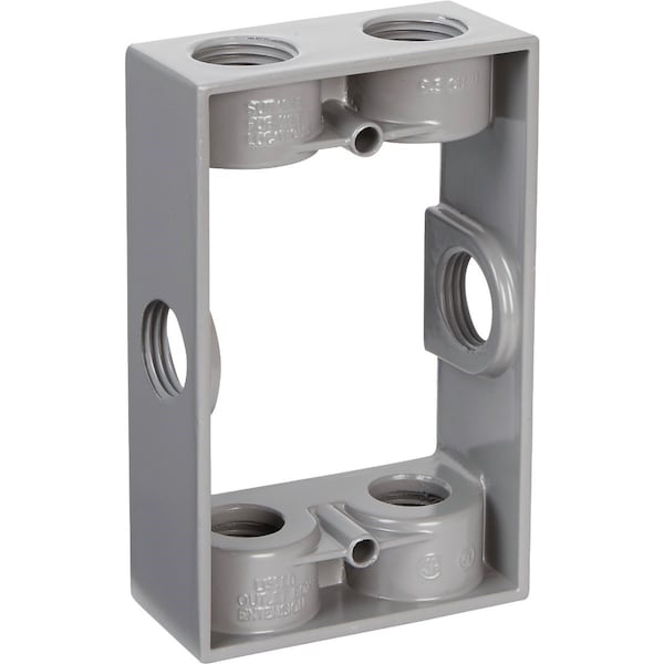 Bell 6-Outlet 1/2 In. NPT Die-Cast Aluminum Weatherproof Outdoor Box Extension Adapter - 5400-5