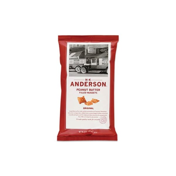 Panadería Anderson Pretzel nuggets rellenos de mantequilla de cacahuate, originales, paquete de 2.5 onzas, 8 paquetes - GOV20378