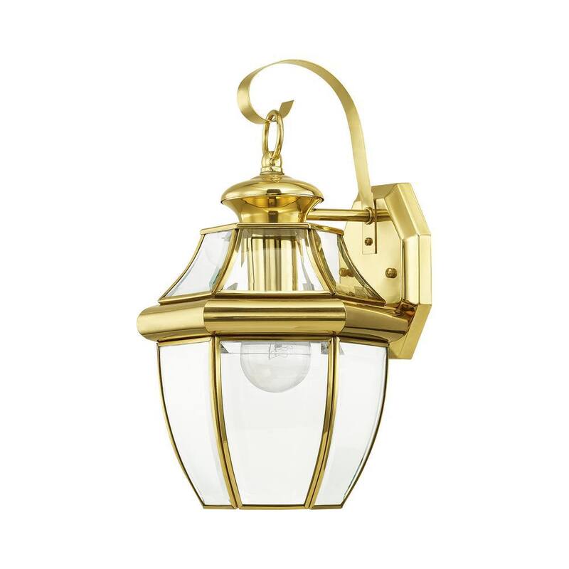 AVIANCE LIGHTING Aplique de Pared para Exteriores Aston de 1 Luz en Latón Pulido - HD00599