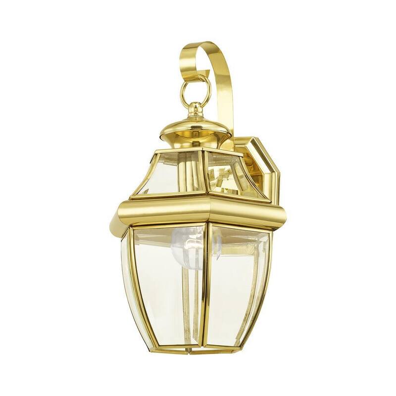 AVIANCE LIGHTING Aplique de Pared para Exteriores Aston de 1 Luz en Latón Pulido - HD00599