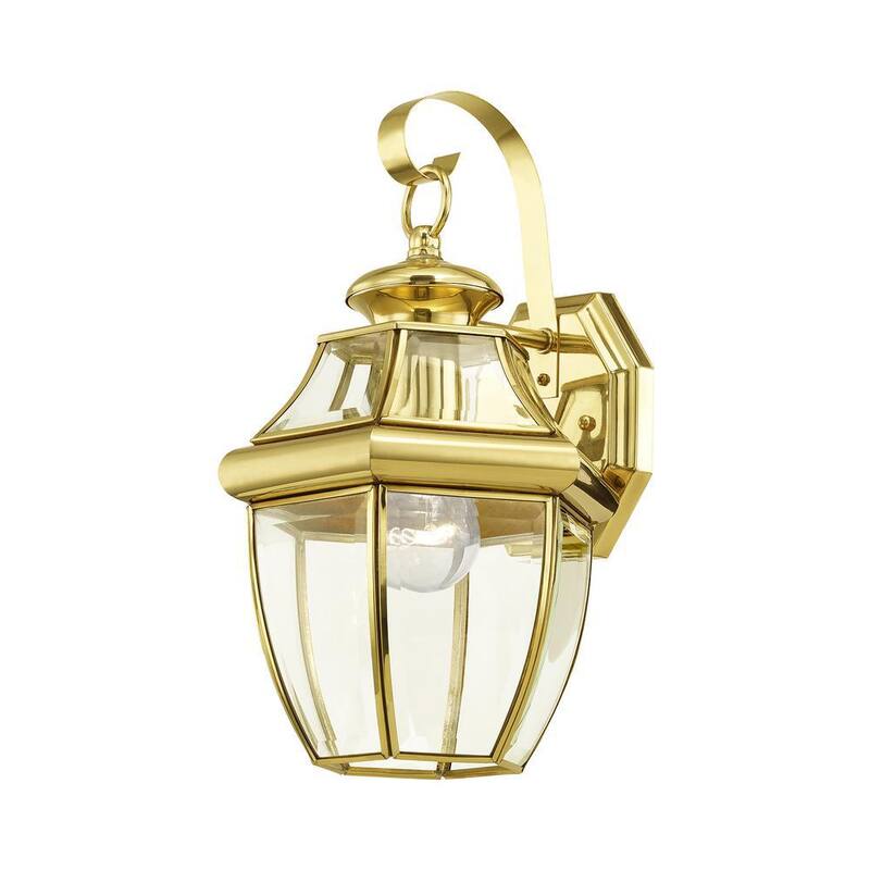 AVIANCE LIGHTING Aplique de Pared para Exteriores Aston de 1 Luz en Latón Pulido - HD00599