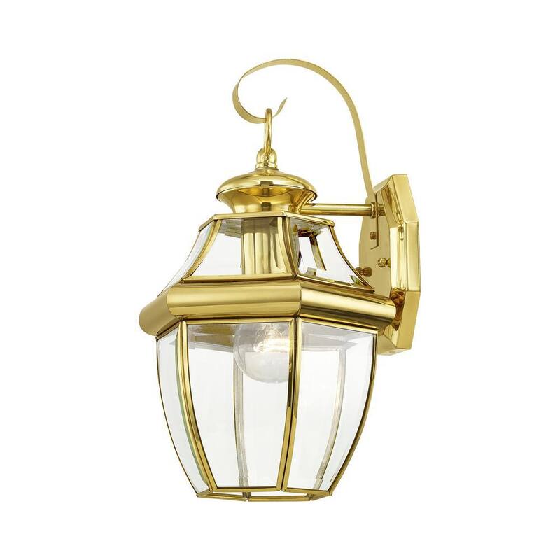 AVIANCE LIGHTING Aplique de Pared para Exteriores Aston de 1 Luz en Latón Pulido - HD00599