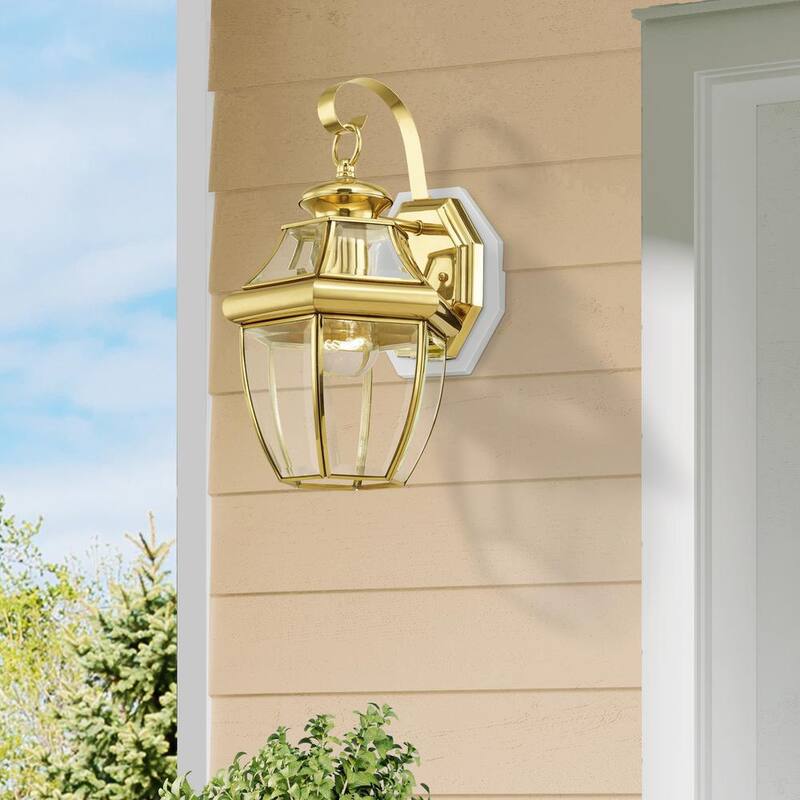 AVIANCE LIGHTING Aplique de Pared para Exteriores Aston de 1 Luz en Latón Pulido - HD00599