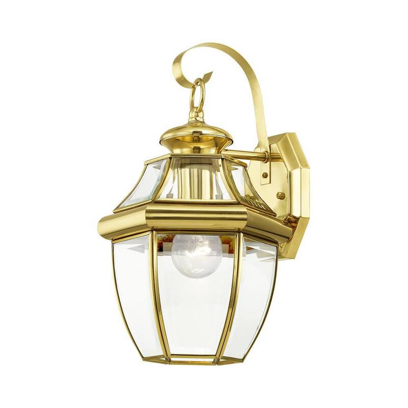 AVIANCE LIGHTING Aplique de Pared para Exteriores Aston de 1 Luz en Latón Pulido - HD00599
