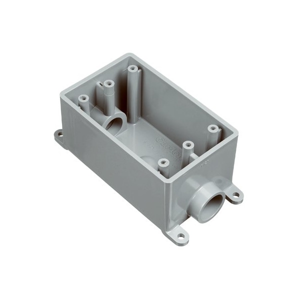 Abb Electrical Box, 18 cu in, FSC Box Type, 1 Gang, PVC - E981FFN-CTN