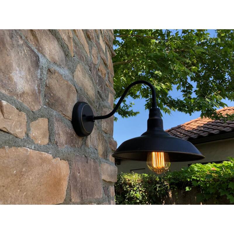 Lámpara de pared para exterior Unbranded Lora 1-Light en color bronce aceitado - EL0523ORB