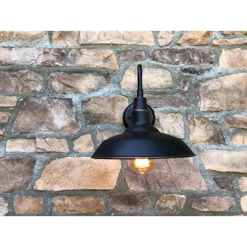 Lámpara de pared para exterior Unbranded Lora 1-Light en color bronce aceitado - EL0523ORB