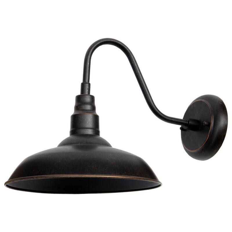 Lámpara de pared para exterior Unbranded Lora 1-Light en color bronce aceitado - EL0523ORB