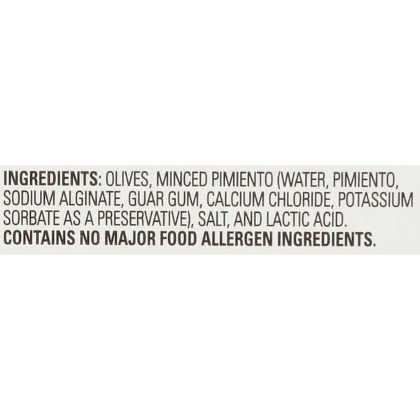 Perlas de aceitunas rellenas de pimiento en tazón de perlas de 6.4 oz, paquete de 6 - 8051315