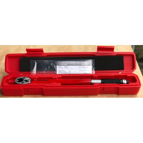 Teng Tools 1/2" Drive Torque Wrench 10-150ft-lb - 1292UAG-EP