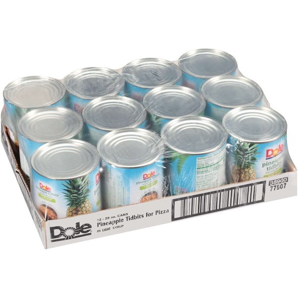 Dole Dole en Almíbar Ligero Mini Pizzas de Piña 29 oz. Lata, Paquete de 12 - 77507