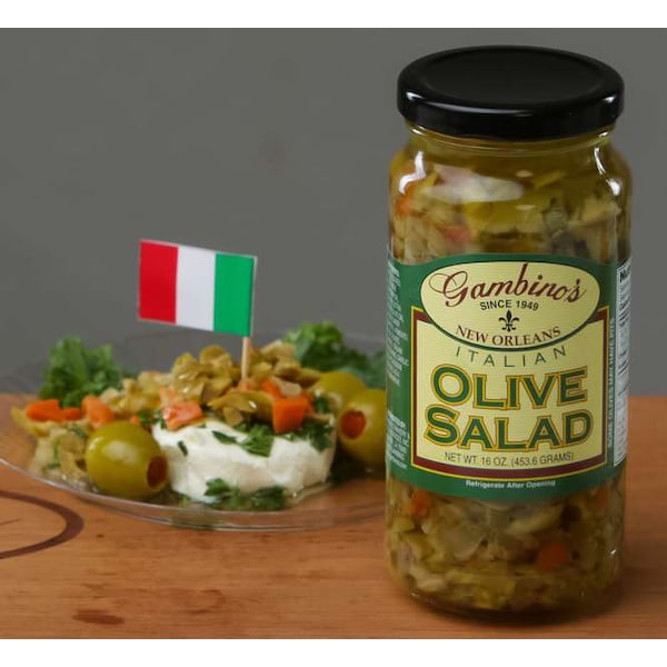 Ensalada de aceitunas italianas Gambinos 1 galón, paquete de 4 - 61920