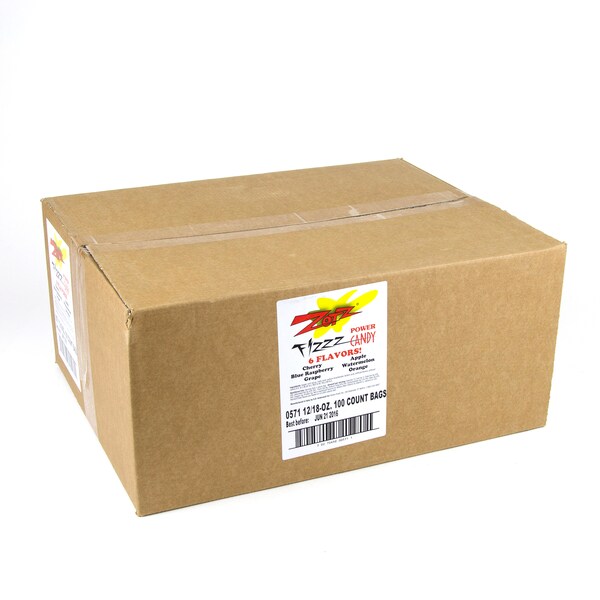 Dulce de potencia efervescente Zotz Zotz, surtido de 100 piezas en una bolsa - PK12 - 0571