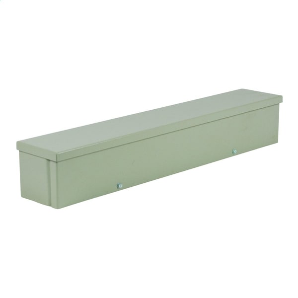 Wiegmann Carbon Steel Electrical Enclosures, 8 in H, 24 in D, 10 in W, NEMA 3R, Slip On - RSCG080824NK